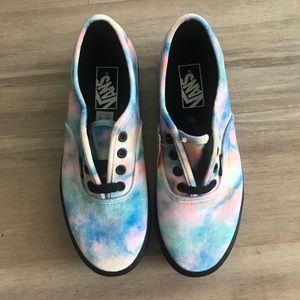 Vans Authentic Platform Velvet Tie-Dye Sneakers